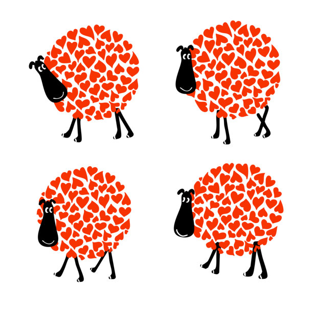 一组搞笑的羊的图片图片下载