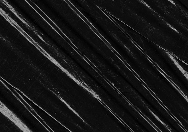 黑色透明塑料薄膜纹理叠加背景。用于海报设计和照片叠加效果的逼真塑料。皱纹纸表面图案，适用于图形设计素材和元素模型。图片下载