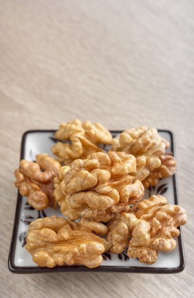 核桃特写照片，选择性对焦。图片下载