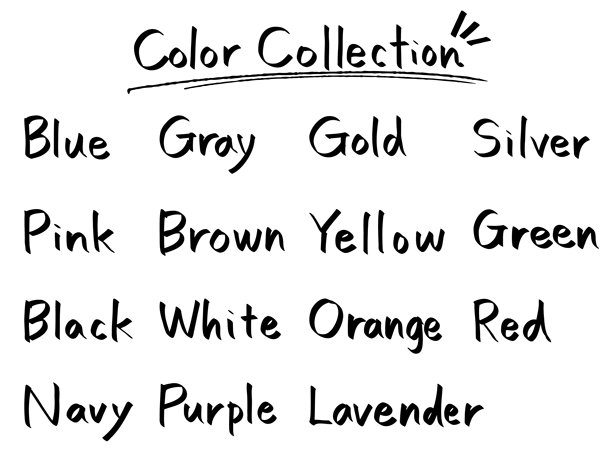 手绘彩色名称文本素材。时尚的手写排版设计。图片下载