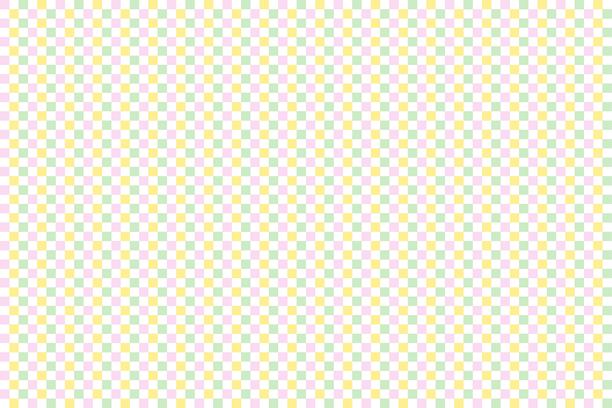 插图素材：三色饺子颜色的波点背景（浅粉色 x 黄色 x 绿色）图片下载