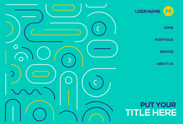 用拷贝空间抽象线条图案设计图片下载
