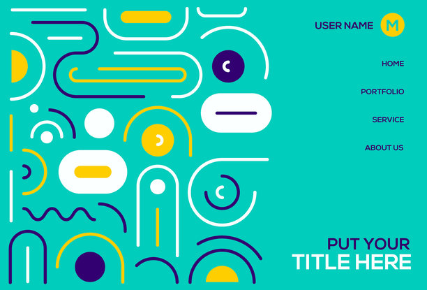 用拷贝空间抽象线条图案设计图片下载
