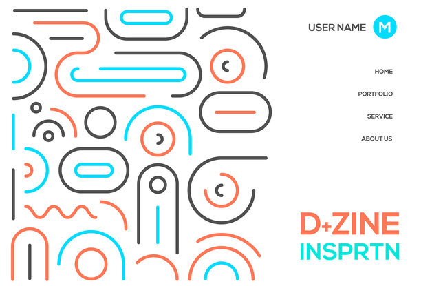 用拷贝空间抽象线条图案设计图片下载