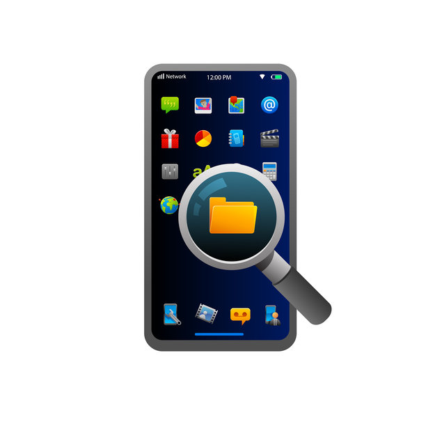 智能手机放大镜图标图片下载