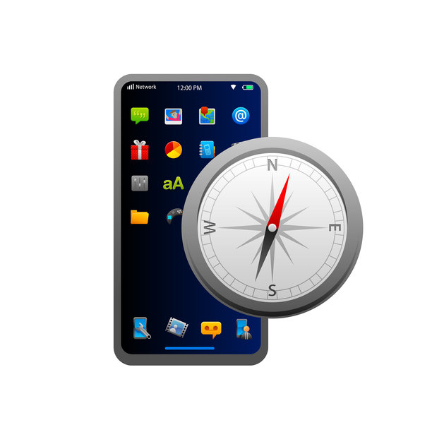 智能手机罗盘图标图片下载