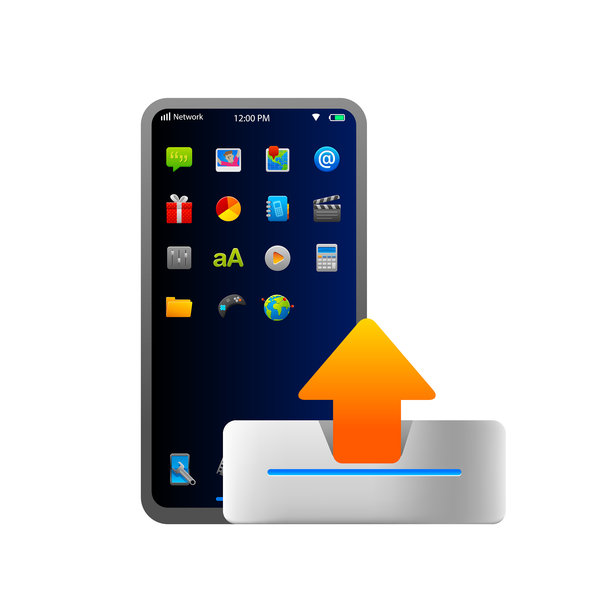 智能手机下载上传图标图片下载