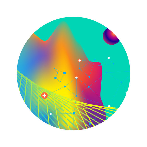 现代抽象背景圆设计图片下载