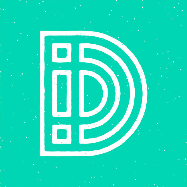 D字母标志图片下载