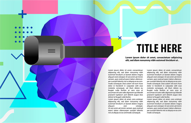 书籍或杂志插图模板图片下载