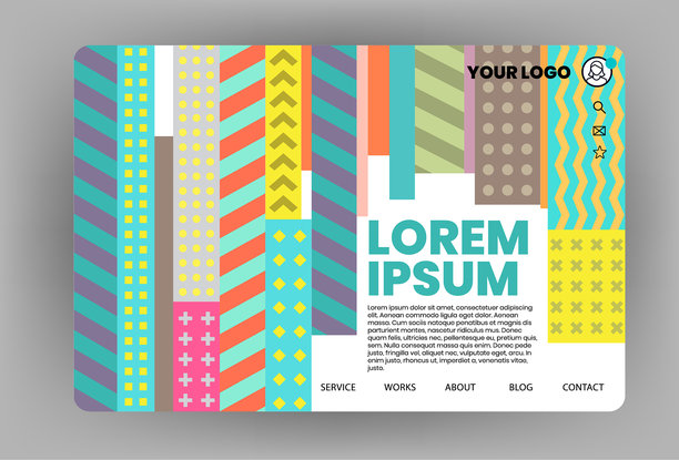 现代网站模板设计图片下载