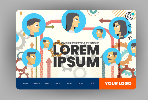 现代网站模板设计图片下载