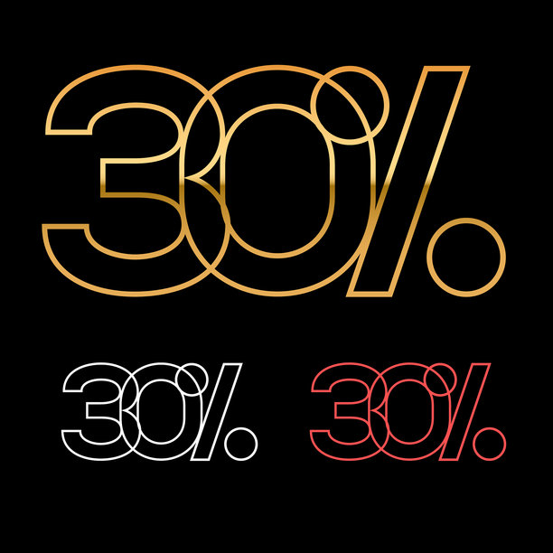 七折黄金标志图片下载