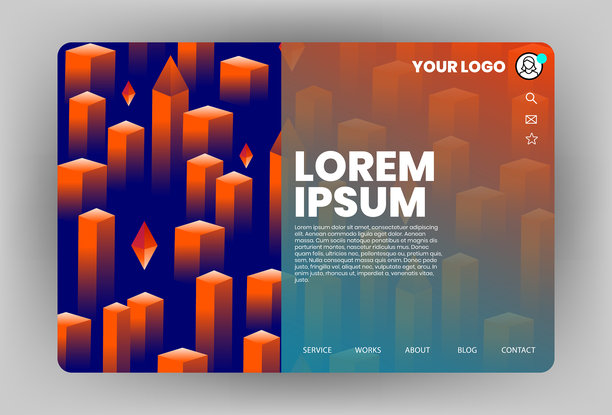 现代网站模板设计图片下载