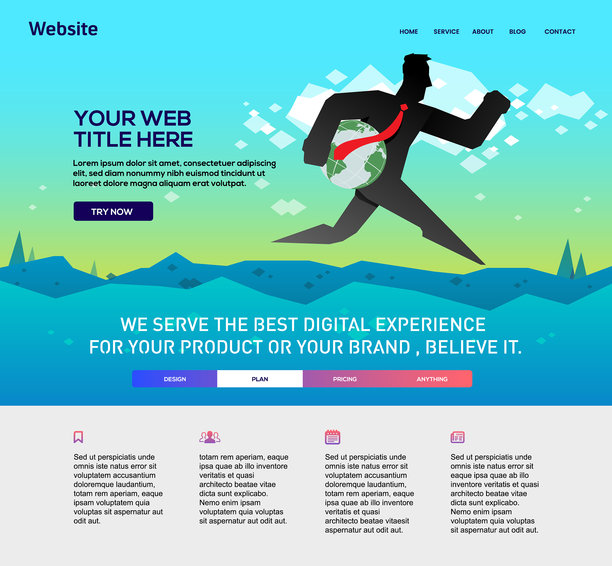 企业网站模板图片下载