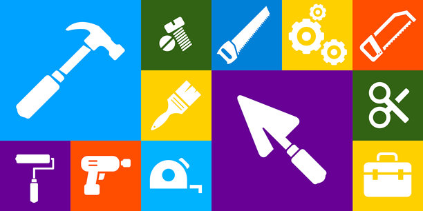 工程工具图标集图片下载