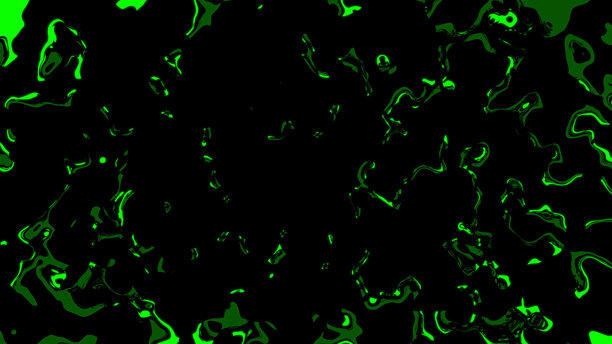 黑色背景上的霓虹液体艺术与有机形状。气泡轮廓增强了形状的流动性和运动感。未来风格，色彩鲜艳大胆 - 4K库存照片图片下载
