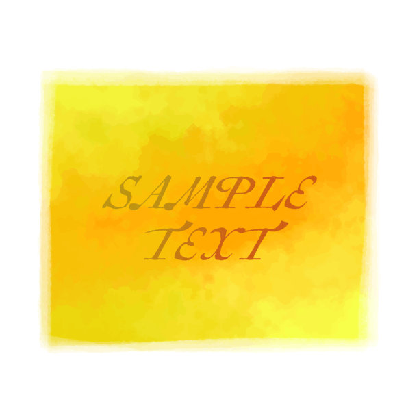 可爱的方形水彩风格矢量插图，框架素材，油画风格，手绘风格。图片下载