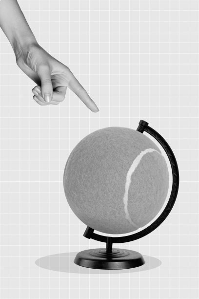 创意照片3D拼贴艺术海报，展示手臂与地球，象征国际竞争体育比赛，背景为绘画风格。图片下载