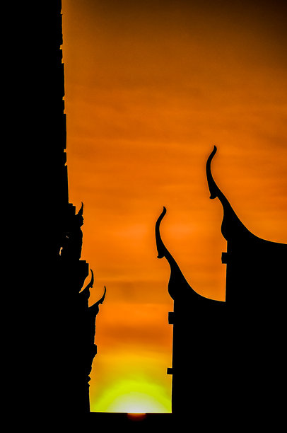 曼谷市的卧佛寺美丽照片，拍摄于泰国图片下载