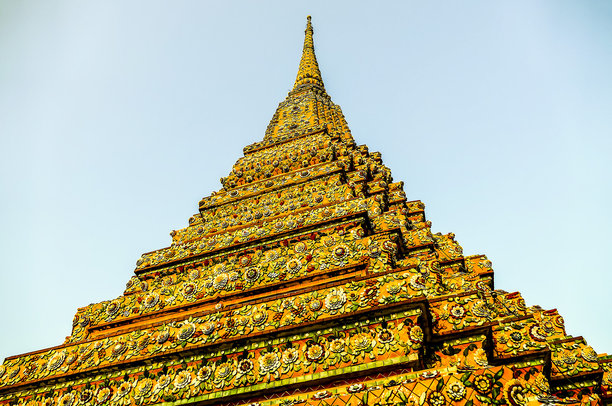 曼谷市的卧佛寺美丽照片，拍摄于泰国图片下载