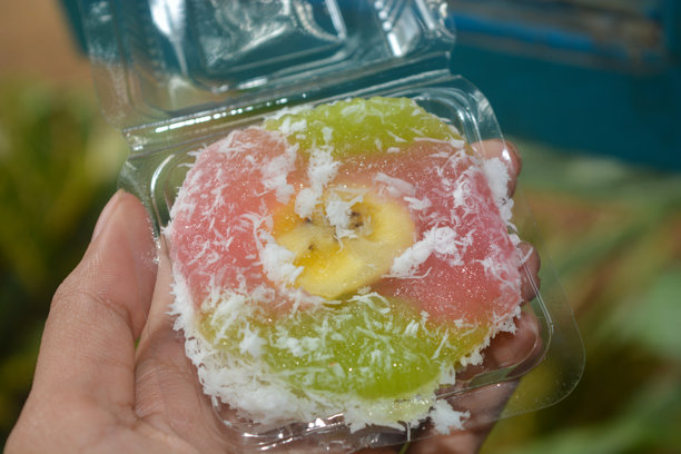 传统印尼蛋糕的特写照片，休闲小吃图片下载