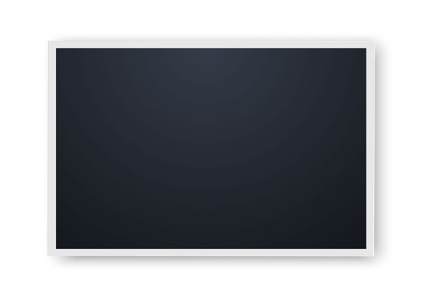 一个带边框的空黑色相框，背景透明，适合展示图片或文字。非常适合设计项目、演示和创意展示。图片下载