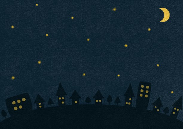 插图素材 背景素材 夜空 城市景观图片下载