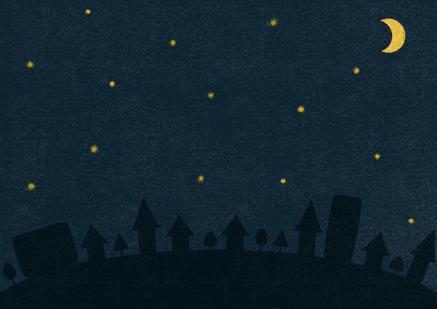 插图素材 背景素材 夜空 城市景观图片下载