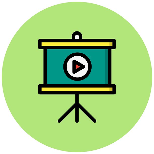 投影幕布矢量图标设计插图图片下载