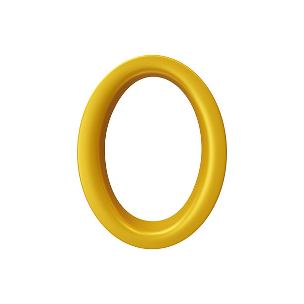 3D 椭圆形矢量框，金色光泽圆形窗口轮廓，黄色边框设计用于图片或照片，青铜环图片下载