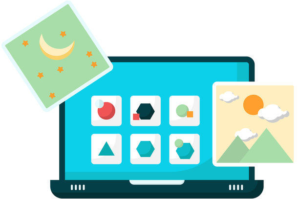 笔记本电脑上的照片图片下载