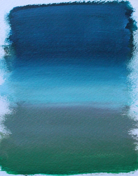 手工艺术作品的特写照片。画笔笔触融合在一起，形成纸上光滑的油漆质感。图片下载