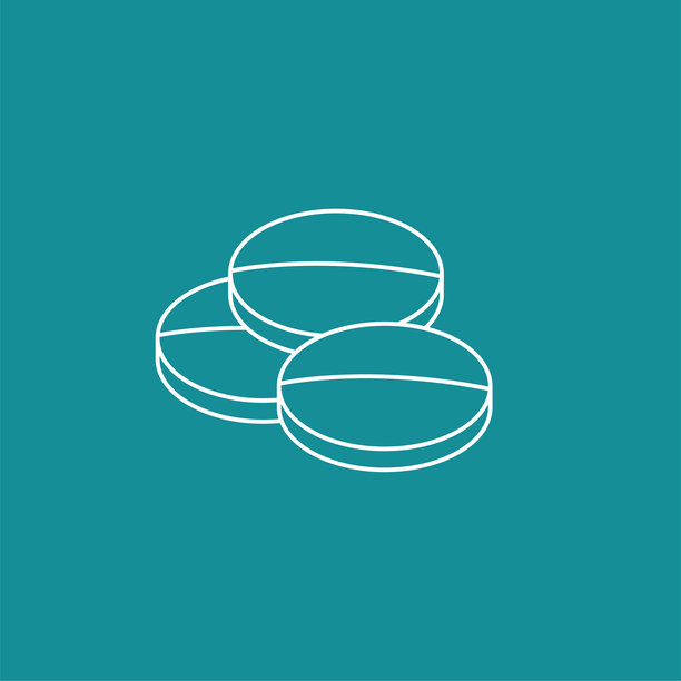 医疗保健图标在细线设计风格图片下载