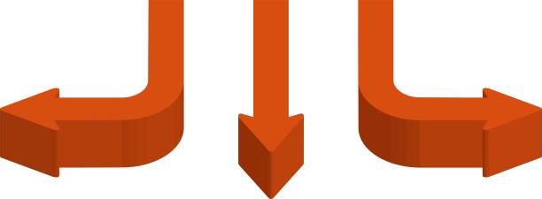 3D箭头图标 - 方向、导航、选择 / 插图素材（矢量插图）图片下载