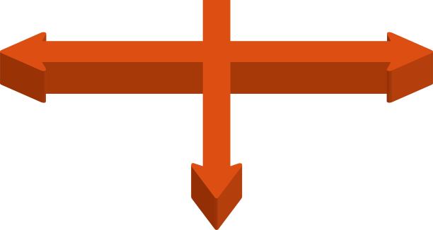 3D箭头图标 - 方向、导航、选择 / 插图素材（矢量插图）图片下载