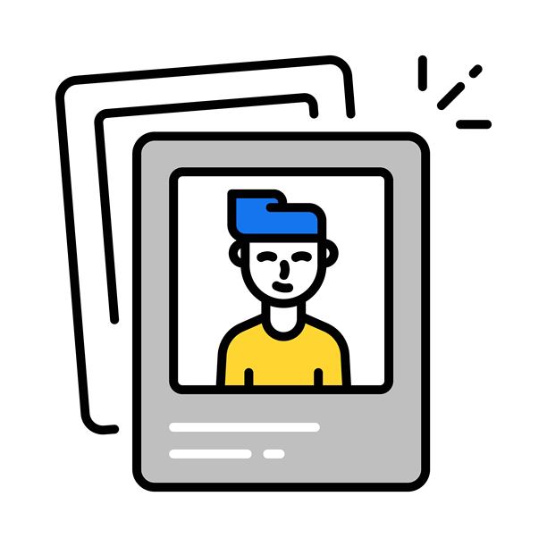 照片矢量填充轮廓图标。EPS 10 文件图片下载