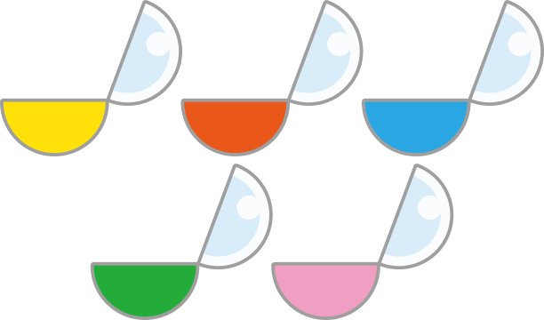 五彩缤纷的扭蛋胶囊插图 - 玩具/扭蛋玩具/插图素材（矢量插图）图片下载