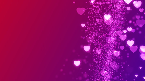 4K无缝红色心形循环，完整旋转，独立于绿色背景。社交媒体心形。情人节和爱情概念。4K库存照片图片下载