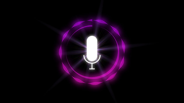 音频频谱动画库存视频背景播客人工语音或语音识别 - 4K库存照片图片下载