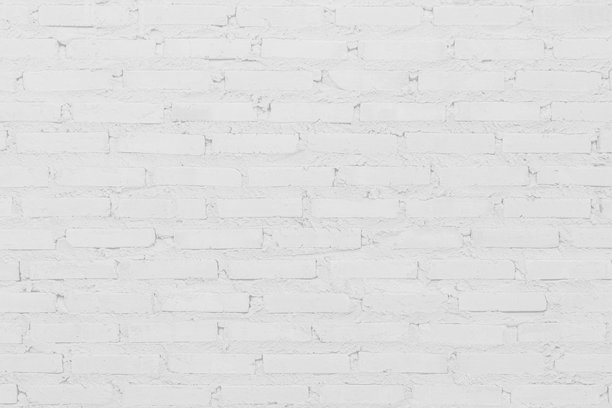 白色砖墙背景照片。复古的白色洗涤涂漆砖墙纹理，适用于灰色浅色墙纸的石材瓷砖块，现代室内外及背景设计的纹理。图片下载