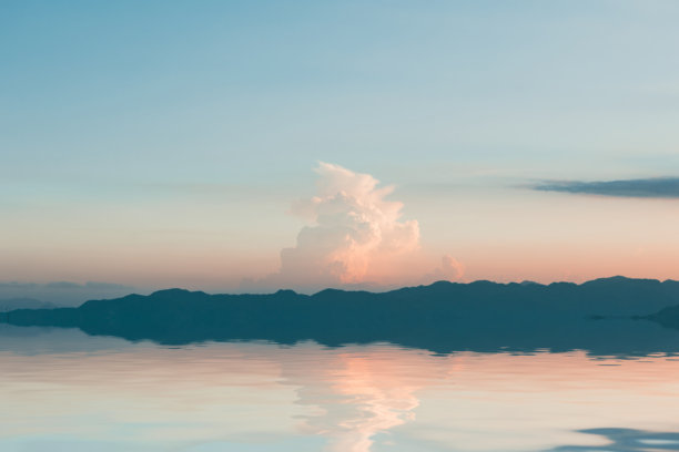 海南三亚海滨风景天空背景素材空白图片下载