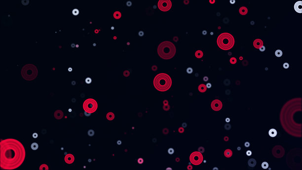 彩色球体粒子移动动画动态图形 - 4K库存照片图片下载