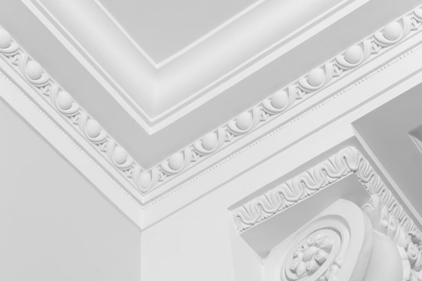 白色柱子和门廊装饰元素，抽象照片图片下载