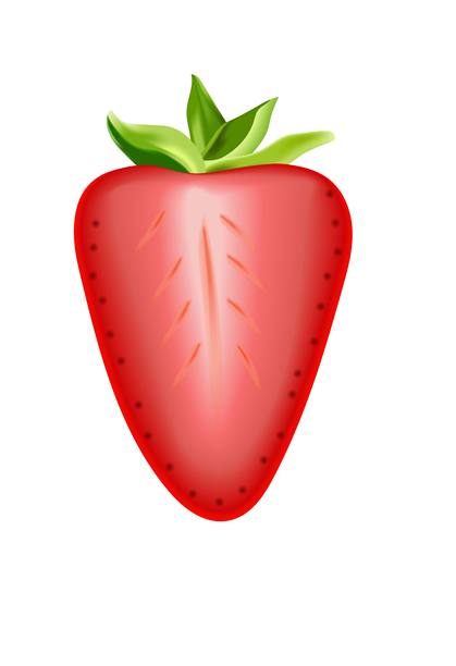 半个切开的草莓图片下载