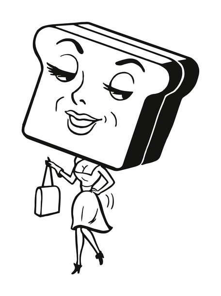 面包头的女人图片下载