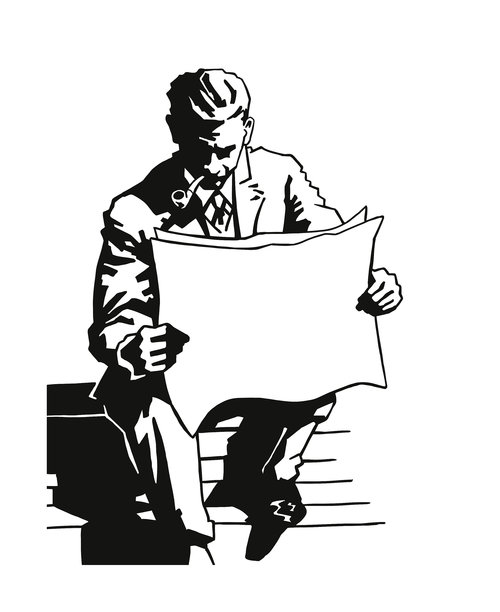 读报的人图片下载