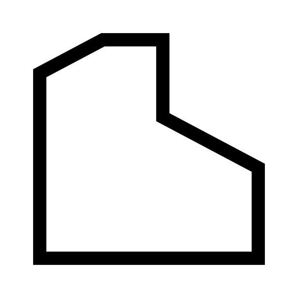 住房与建筑图标线条艺术素材图片下载