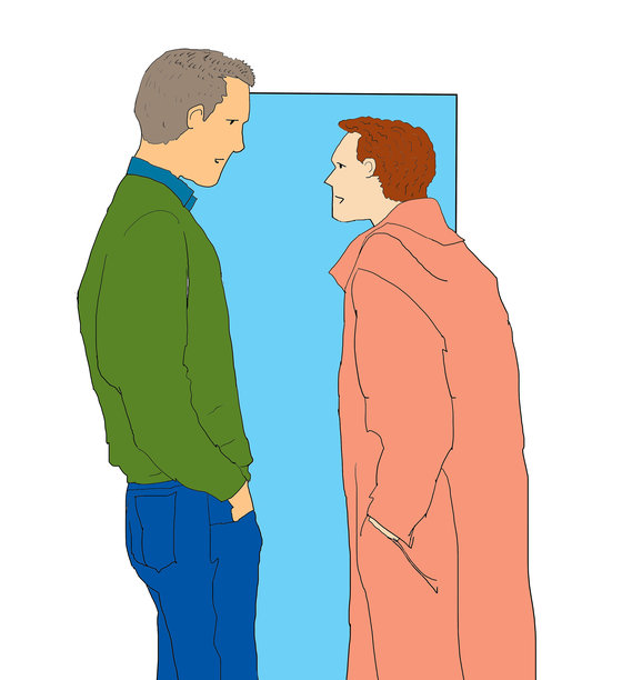 两个人面对面交谈图片下载