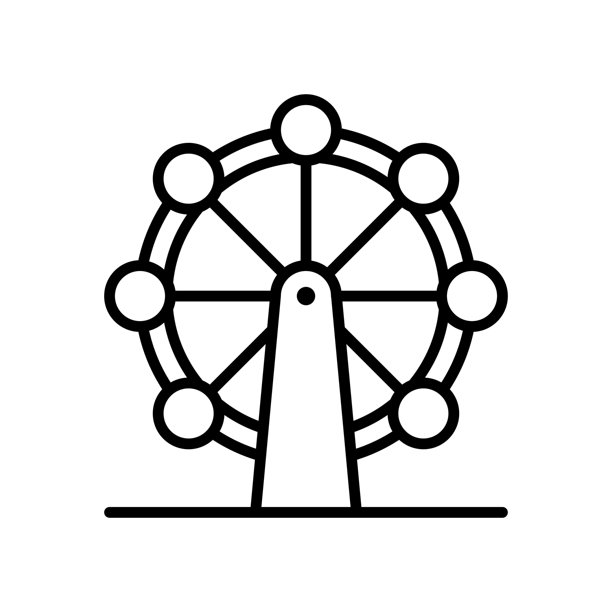 新加坡摩天轮图标图片下载